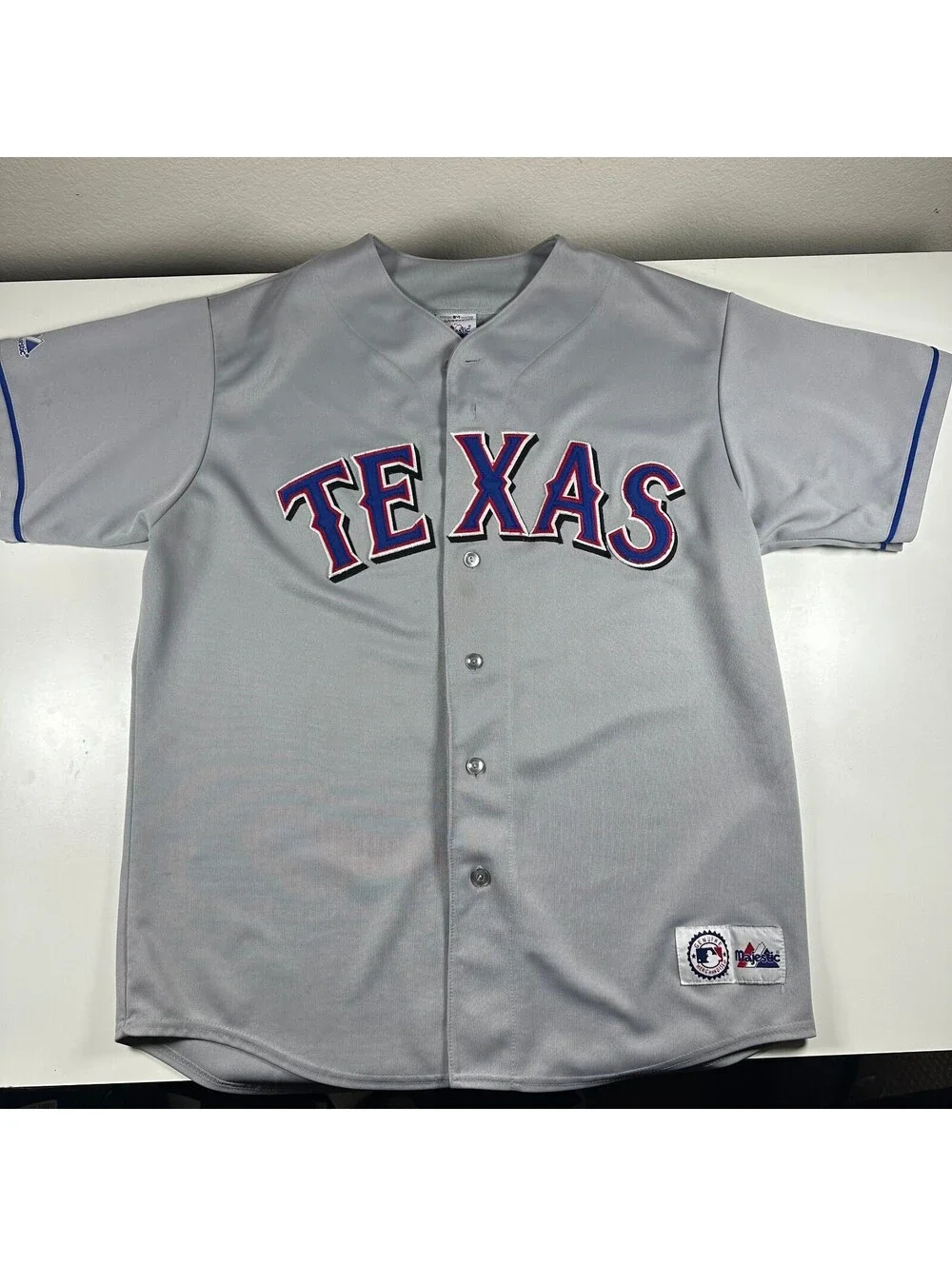 Gray Texas Rangers Jersey XL